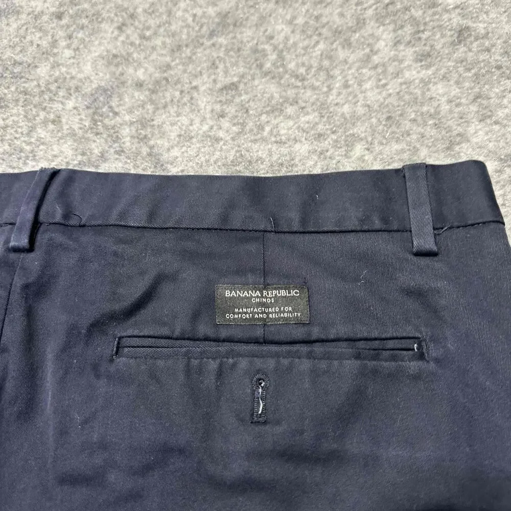 Banana Republic Fulton‎ Chino Pants Men's Size 36x30 Dark Blue Pants